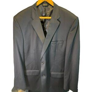 Joseph & Feiss Navy Wool Two Button Suit Jacket Sz 50